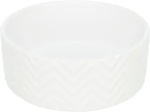 Keramická miska 0,9 l/o 16 cm, vrúbkovaná, biela